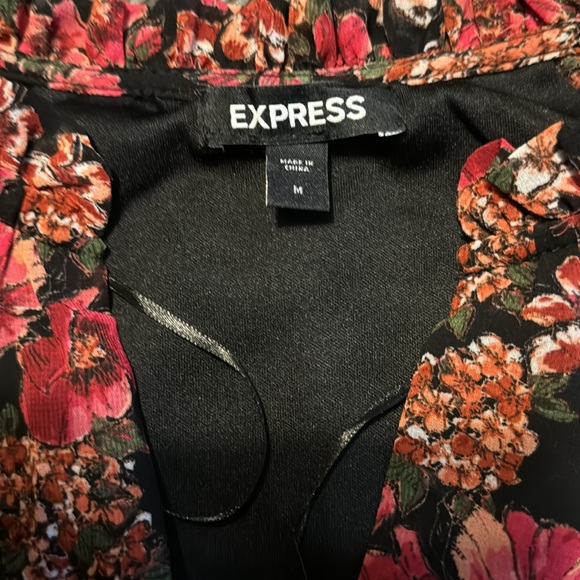 Floral Tiered Trapeze Dress from Express - Picture 2 of 4